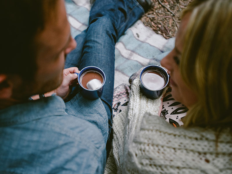 A couple getting closer.