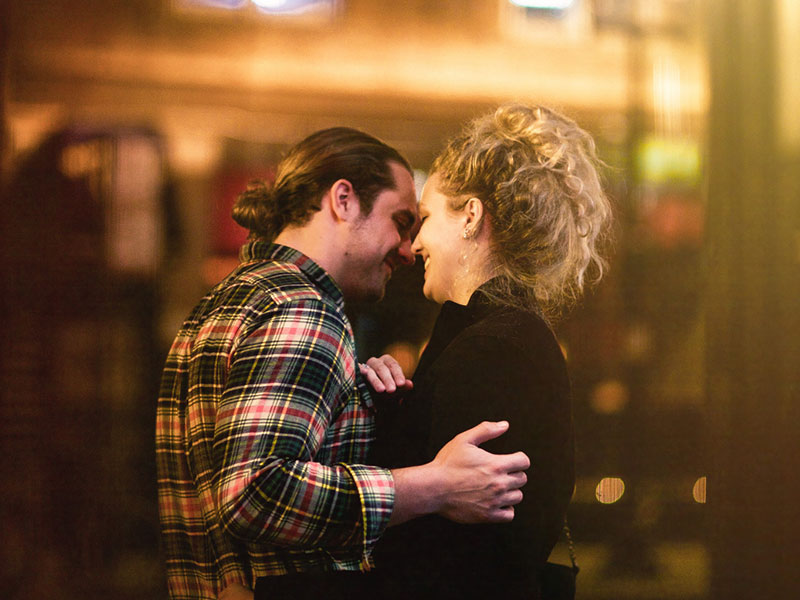 Two people attracted to each other.