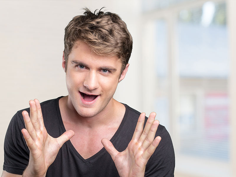 A man using a cheesy pick up line. We give you alternatives.