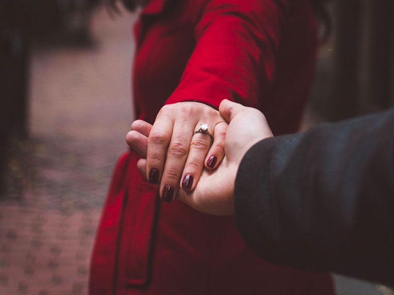 A couple who lived a real life love stories and got together at Valentine's Day.